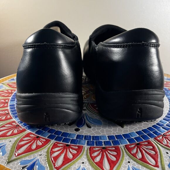 Mozo Forza Shoes for Crews Mens Sz 8.5 Black Leather Non-Slip Restaurant Shoes main image 6